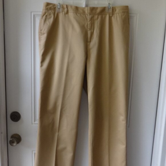 Eddie Bauer size 16 women's pants, mercer fit, 100% cotton wide srtaight leg - Picture 12 of 13